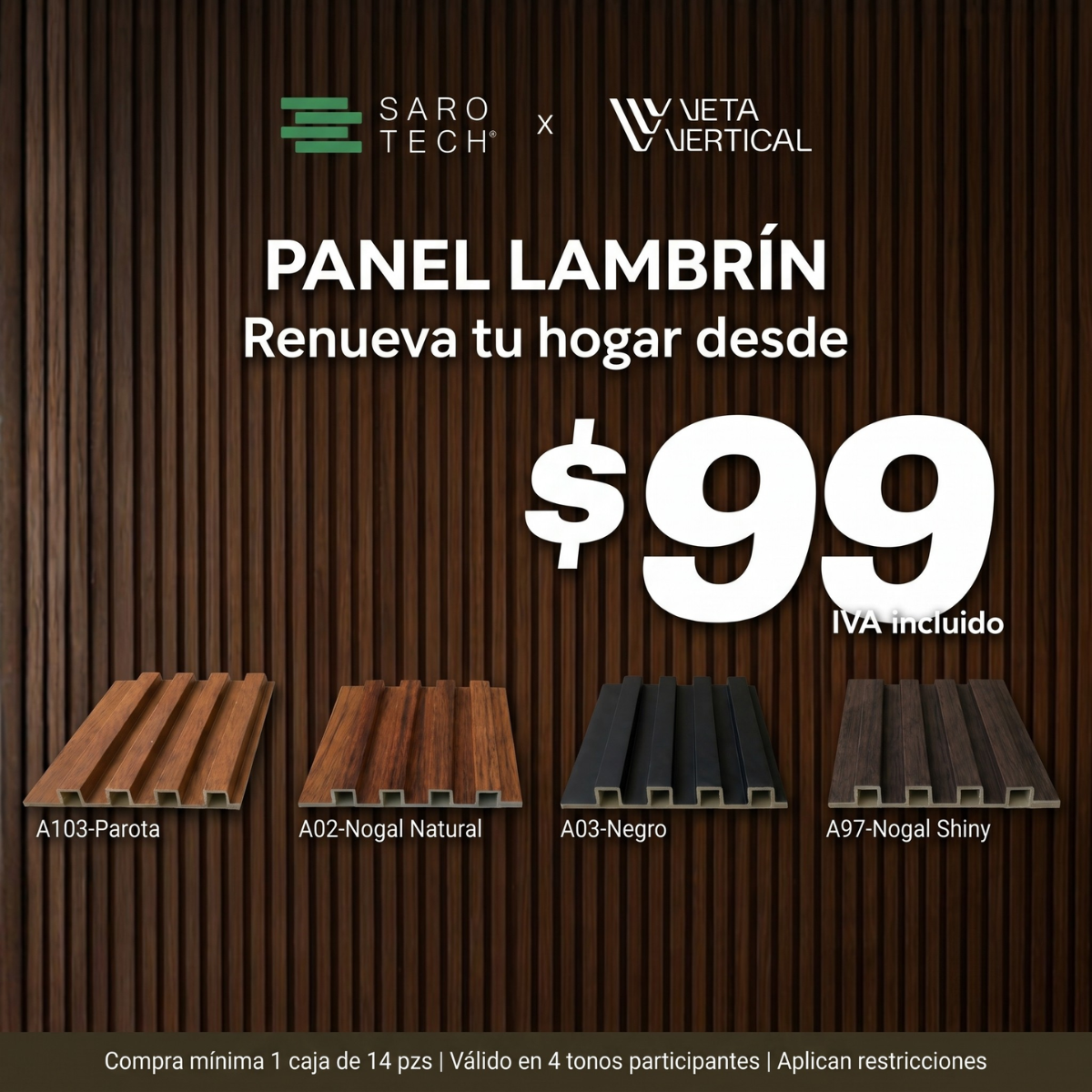 banner panel lambrín a 99 pesos veta vertical (cuadrado)