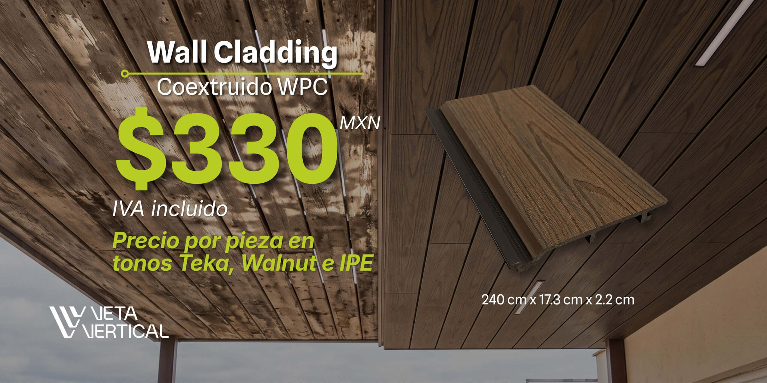 banner agosto 2026 wall cladding coextruido