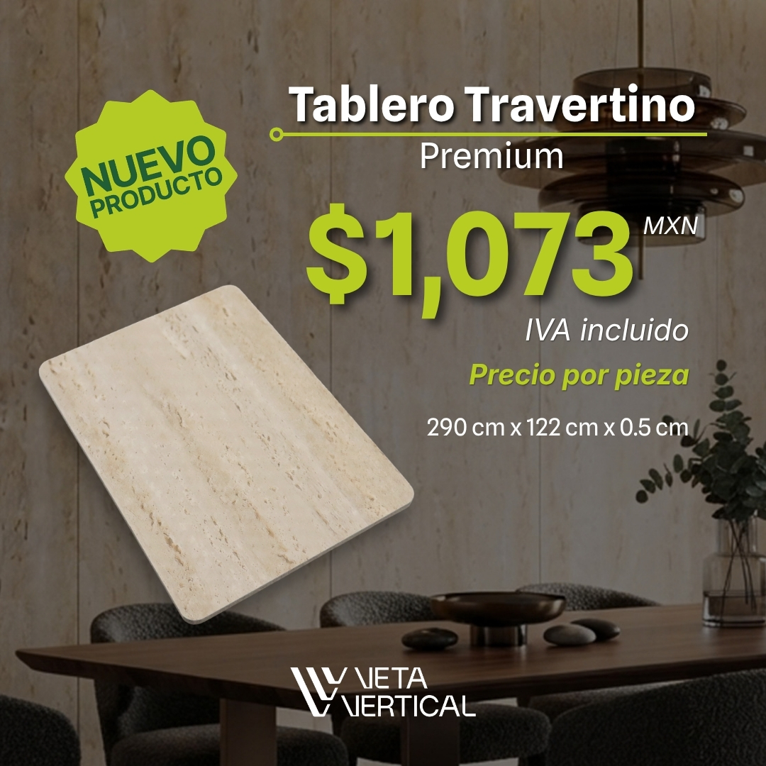 anuncio nuevo producto tablero travertino premium (cuadrado)